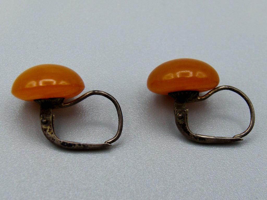 Antique Baltic Natural Amber Earrings - Kingdom of Antique Arts