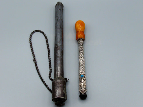 baltic amber, amber, hookah, hookah mouthpiece, antique, amber mouthpiecce, egg yolk, Sterling Silver