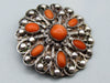 antique coral, natural coral, undyed coral, red coral, blood red coral, Italian coral, pacific coral, Sardinian Coral, Coral brooch, Coral earrings, coral pendant, sea coral, Silver 925