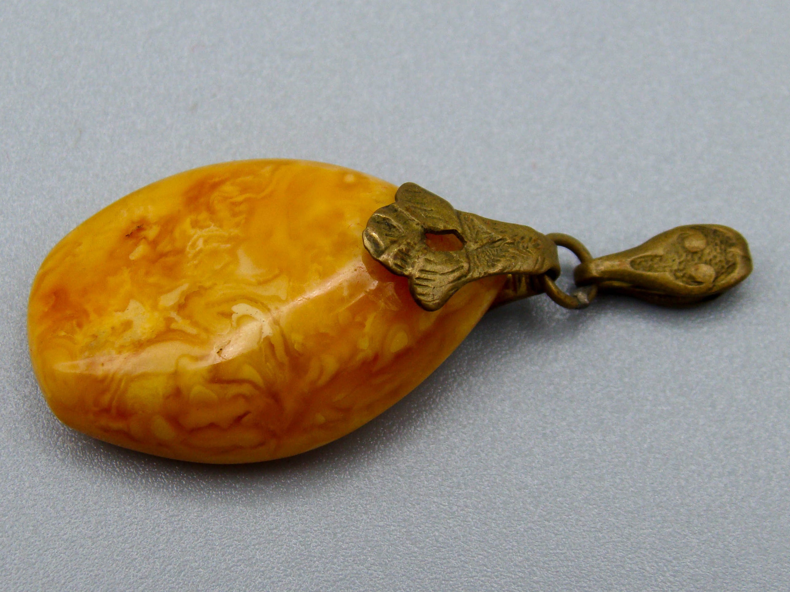 Antique Baltic Natural Amber Pendant - Kingdom of Antique Arts