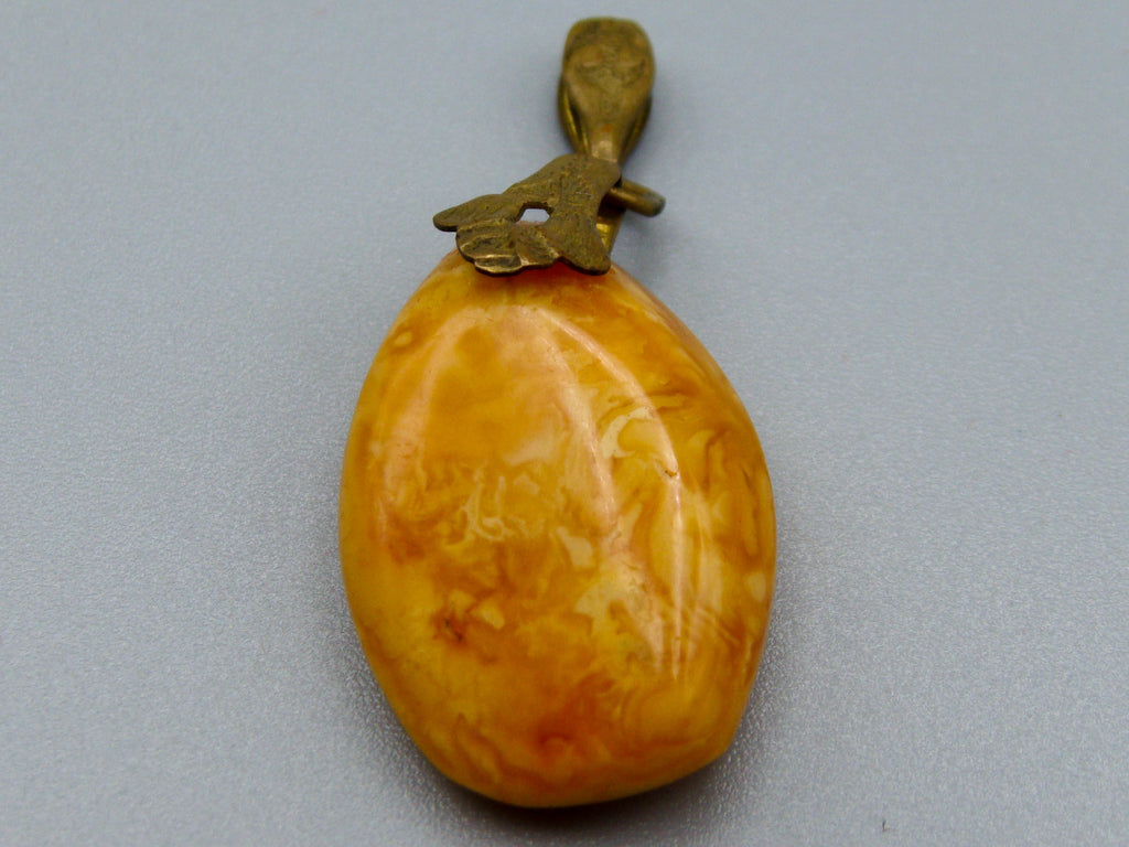 Antique Baltic Natural Amber Pendant - Kingdom of Antique Arts