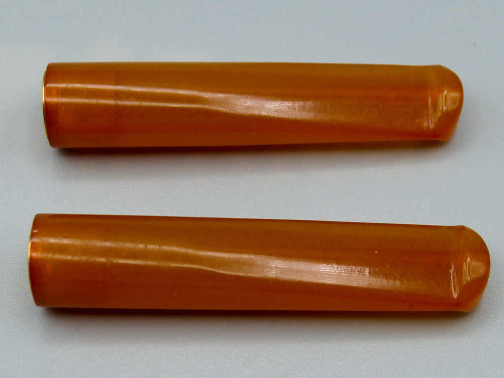 Pair of Antique Baltic Natural Amber Pipe - Mouthpiece - Kingdom of Antique Arts