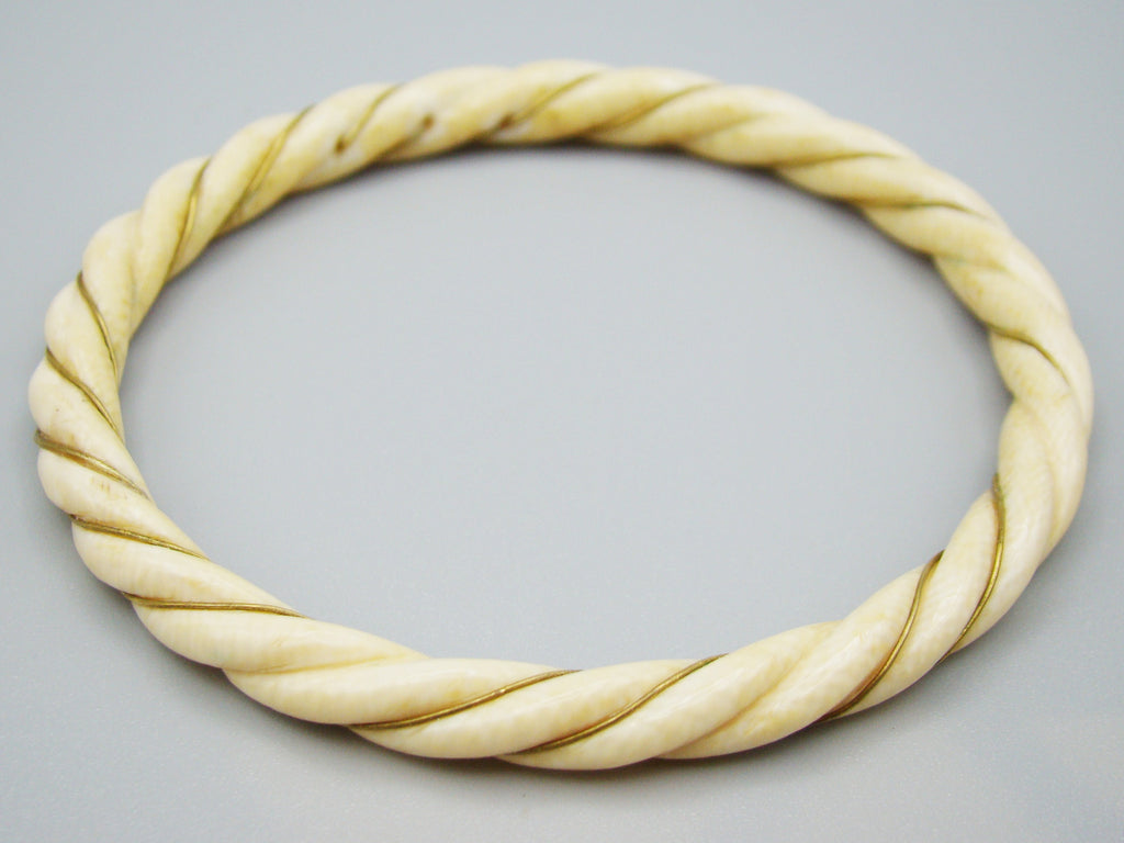 Antique Ivory, Natural Ivory, Ivory Bracelet, Mediterranean Ivory, handcarved Ivory, Asien Ivory, Elephant Ivory