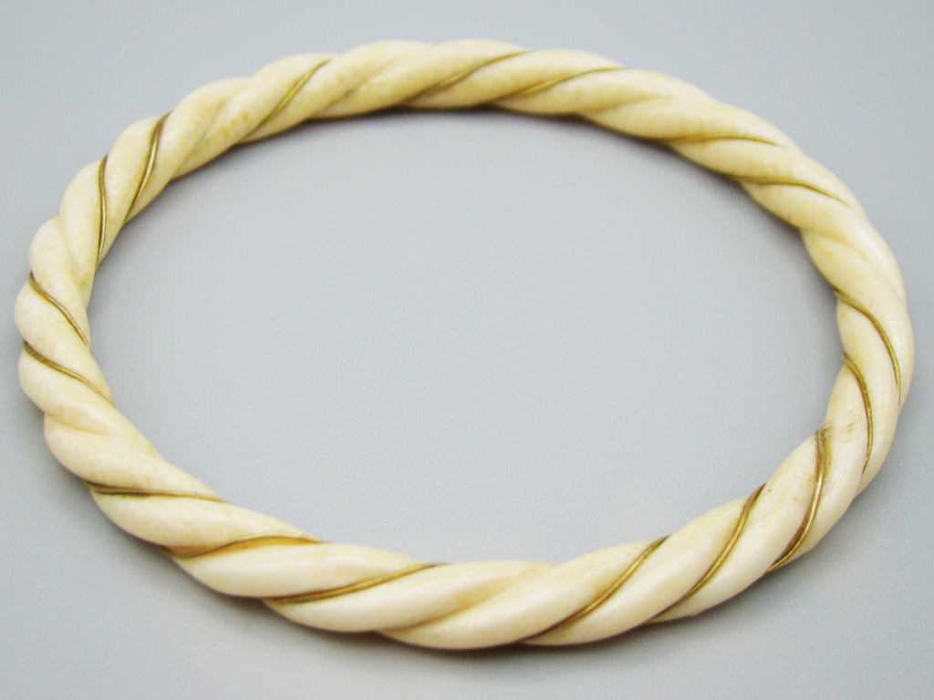 Antique Ivory, Natural Ivory, Ivory Bracelet, Mediterranean Ivory, handcarved Ivory, Asien Ivory, Elephant Ivory