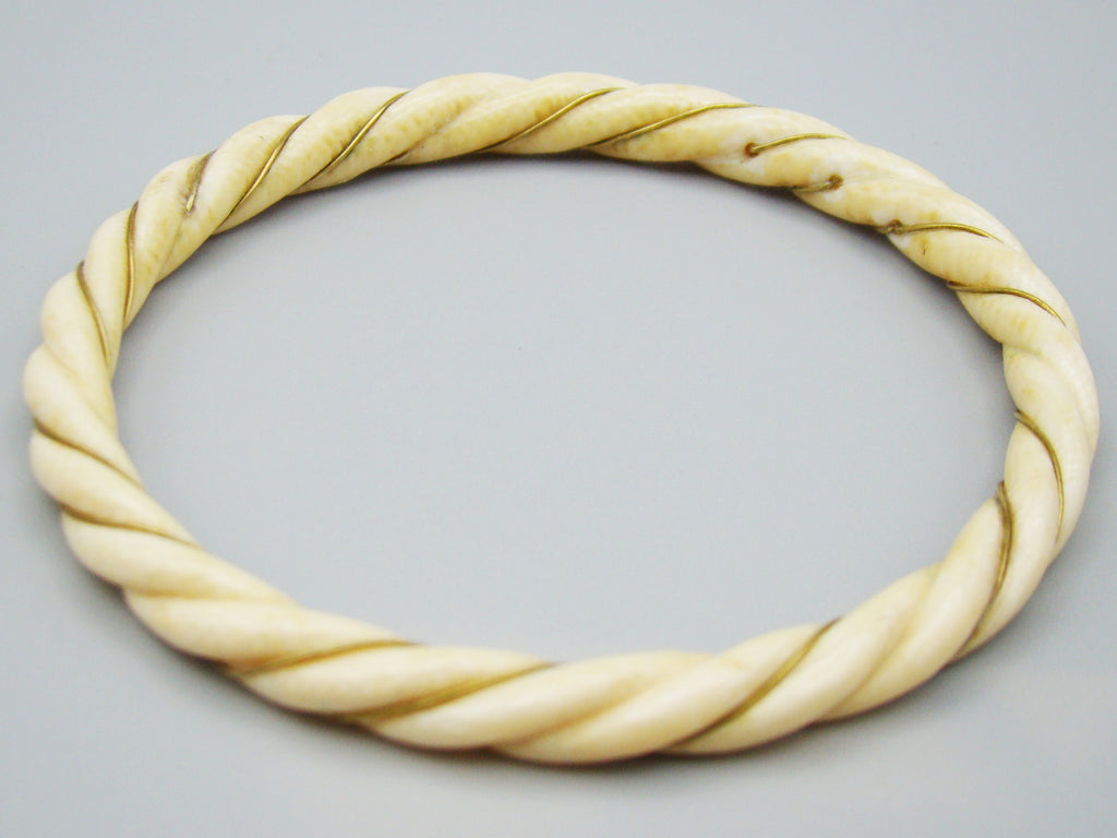 Antique Ivory, Natural Ivory, Ivory Bracelet, Mediterranean Ivory, handcarved Ivory, Asien Ivory, Elephant Ivory