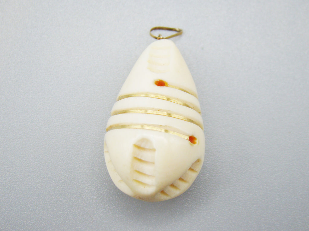 Antique Ivory, Natural Ivory, Mediterranean Ivory, handcarved Ivory, Asien Ivory, Elephant Ivory, Ivory Chain, Ivory Pendant, Gold 18K