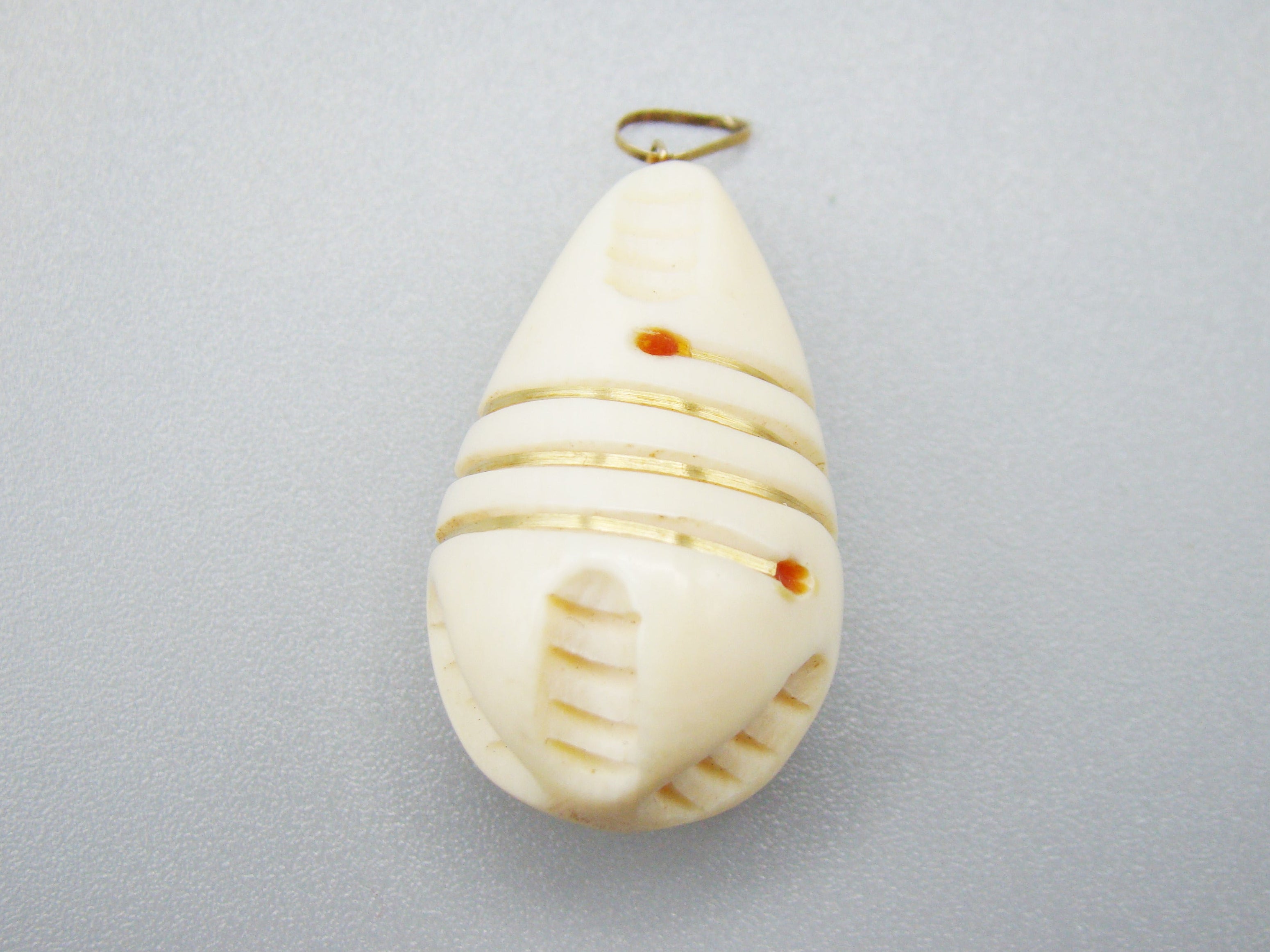 Antique Ivory, Natural Ivory, Mediterranean Ivory, handcarved Ivory, Asien Ivory, Elephant Ivory, Ivory Chain, Ivory Pendant, Gold 18K