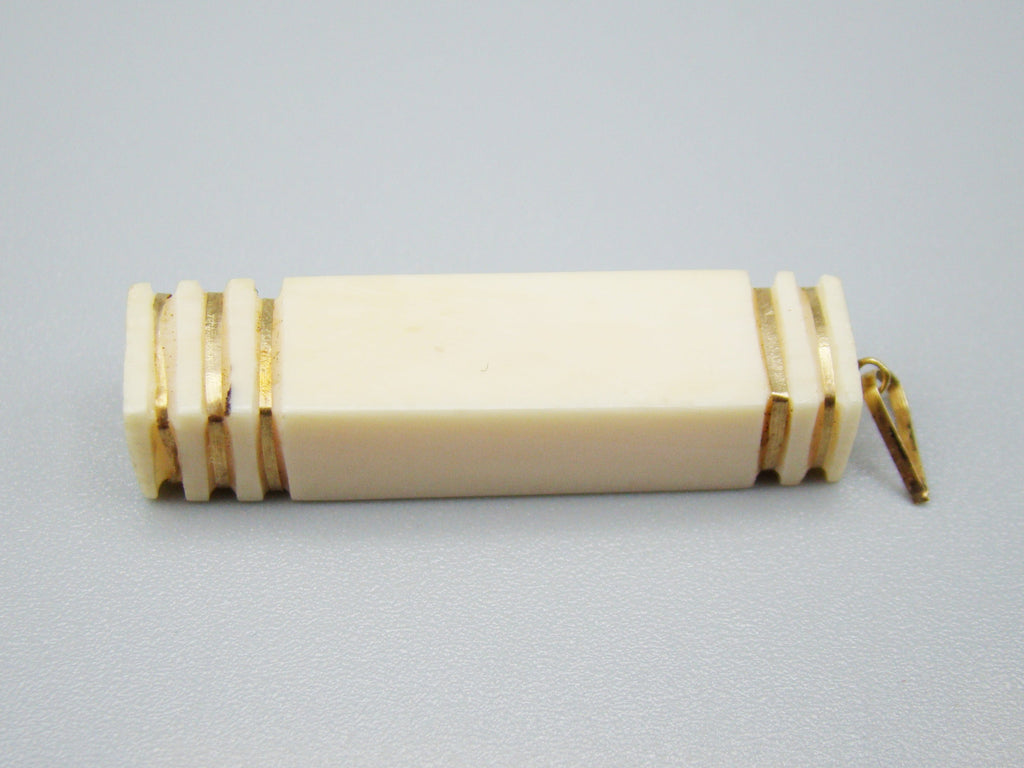 Antique Ivory, Natural Ivory, Mediterranean Ivory, handcarved Ivory, Asien Ivory, Elephant Ivory, Ivory Chain, Ivory Pendant, Gold 18K
