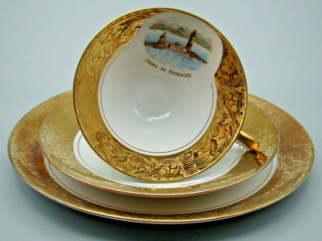 Vintage Antique Germany Bavaria Porcelain Tea Cup - Saucer and Cup Set - Kingdom of Antique Arts, Bavaria Porcelain, German Porcelain, Hantpainted Porcelain, Collecting Tea cups, Colllecting Coffee cups, Art Deco Porcelain